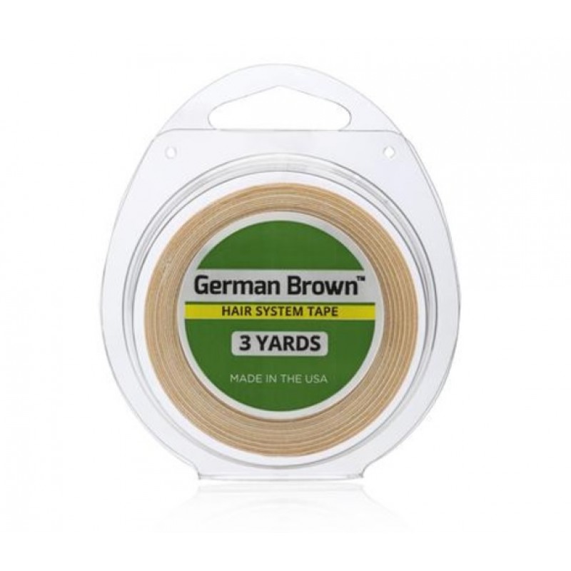 German brown. D/S Cloth Tape with Brown Liner White Glue.